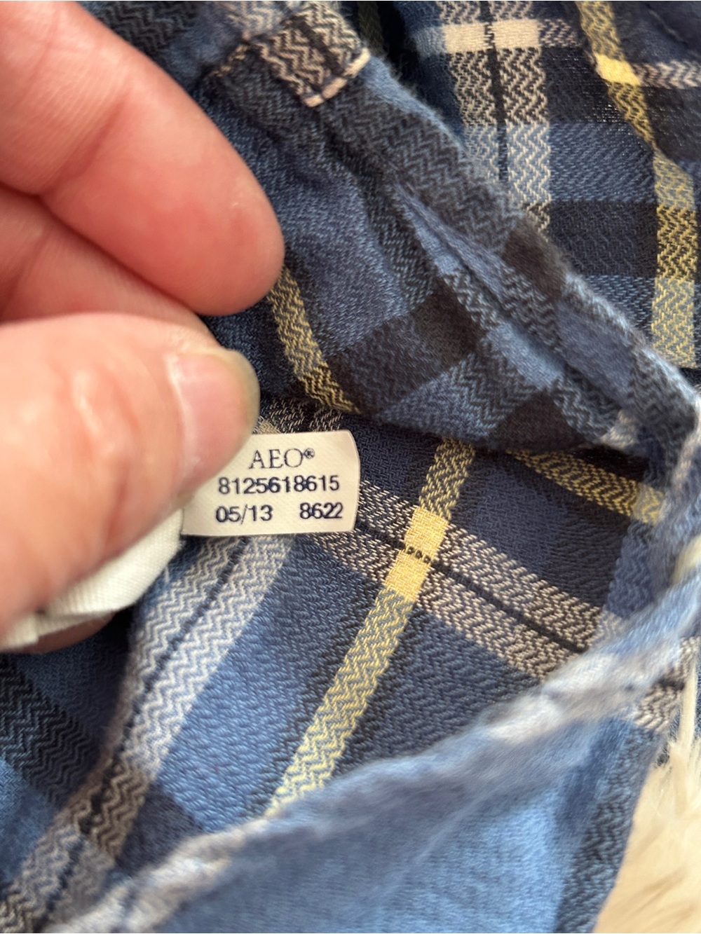 American Eagle Outfitters Blue Plaid Button-Down Shirt - Picture 7 of 11